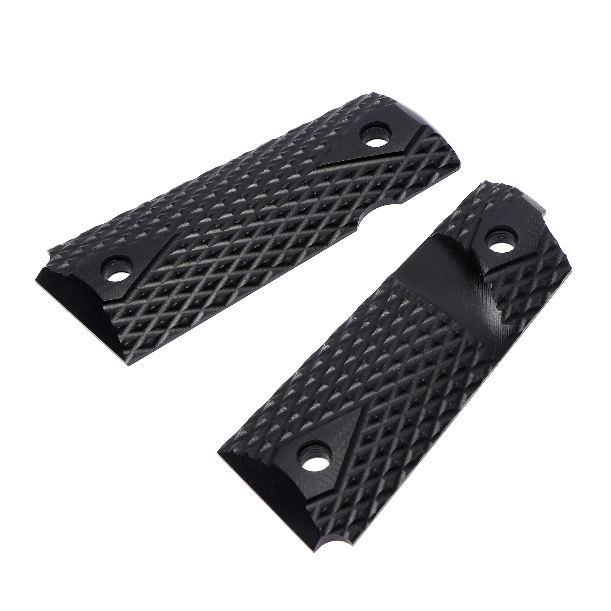 Guuun G10 Grips for 1911 Compact/Officer Big Scoop Diamond Cut Texture - 9 Color