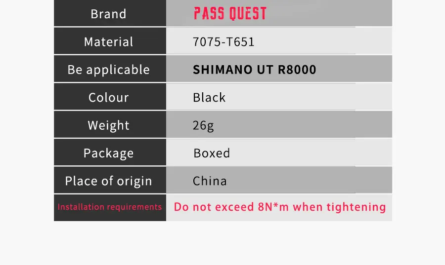 PASS QUEST Crankset Beautify Screws for Shimano UT R700/R8000/R8100/R9100/R9200 Bicycle Crankset Screws