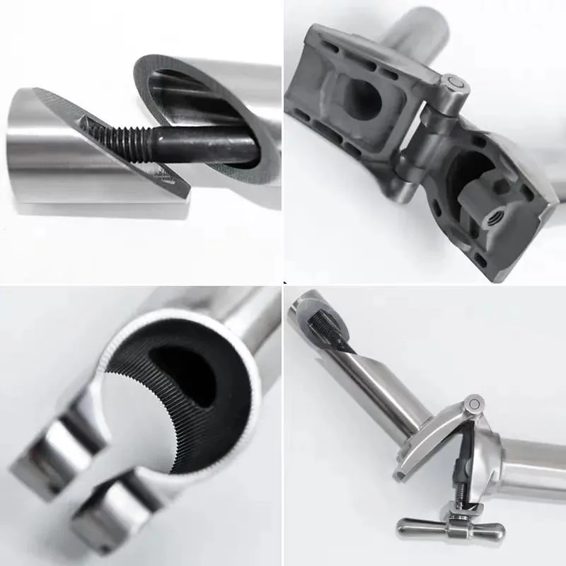 Ultra Light Gr9 Titanium Folding Bike Handlebar Stem, P, H, M, S Type, 25.4mm Brompton Handle Post
