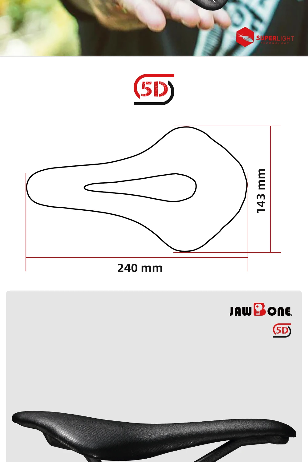 Jawbone Bike Saddle 5D 6D 7D Ultralight Full Carbon 143mm 150mm 155mm Leather MTB Bicycle Road Seat Cushion Cycling Accessories