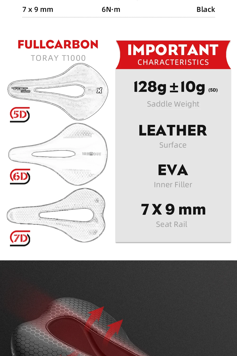 Jawbone Bike Saddle 5D 6D 7D Ultralight Full Carbon 143mm 150mm 155mm Leather MTB Bicycle Road Seat Cushion Cycling Accessories