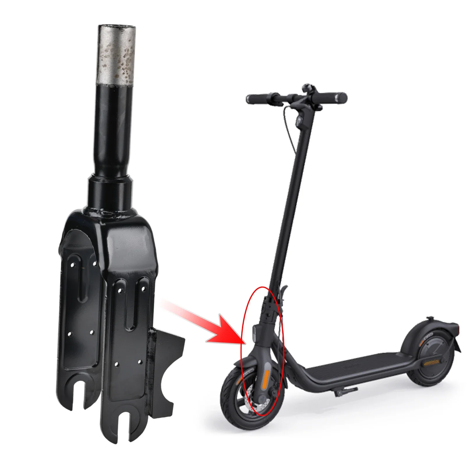 Original Front Fork For Segway Kickscooter F2 Electric Scooter Wheel Bracket Aluminium Alloy Parts