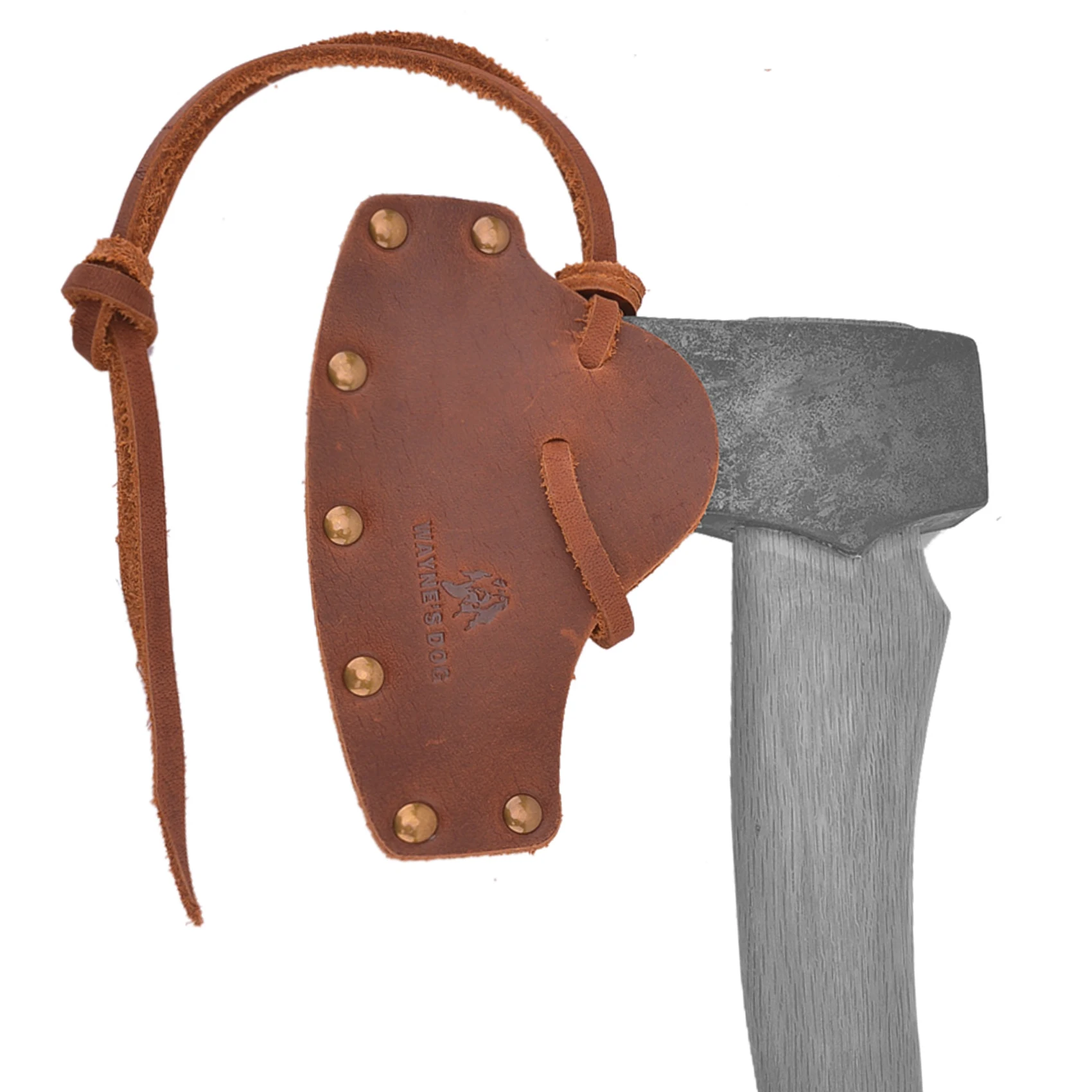 Cowhide Leather Axe Blade Sheath Protective / Axe Head Cover / Hatchet Cover Protector