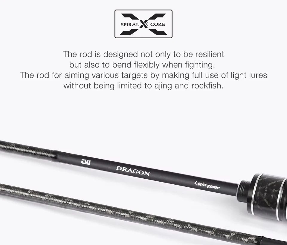 TSURINOYA Light Game Spinning Fishing Rod DRAGON 1.6m 1.8m UL Power Fast Action FUJI Guide Light Game Trout Ajing Stream Rod