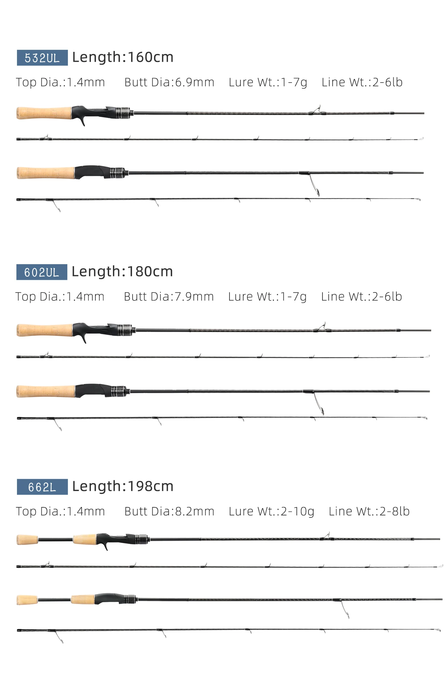 TSURINOYA Light Game Spinning Fishing Rod DRAGON 1.6m 1.8m UL Power Fast Action FUJI Guide Light Game Trout Ajing Stream Rod