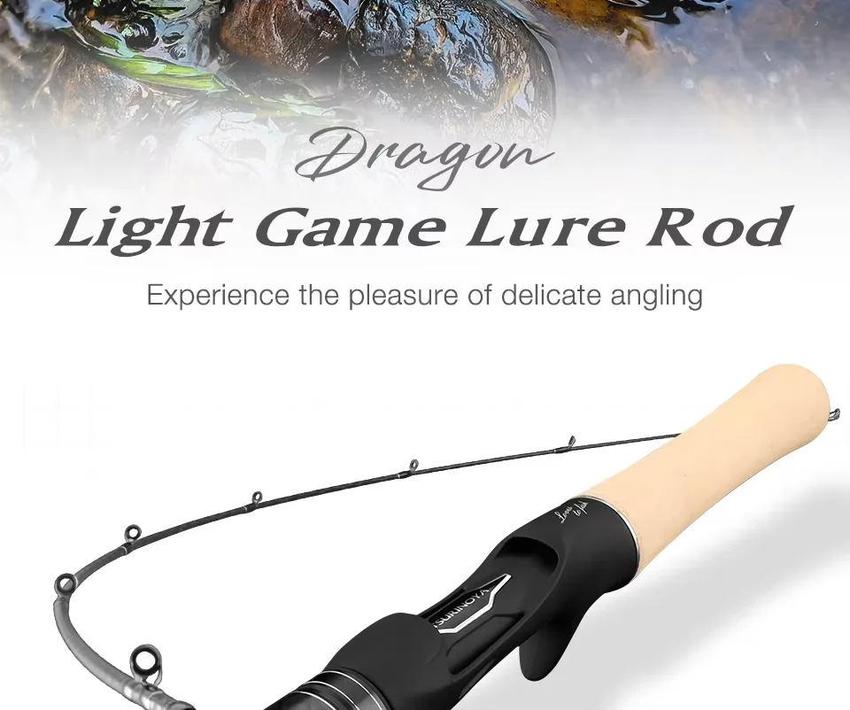 TSURINOYA Light Game Spinning Fishing Rod DRAGON 1.6m 1.8m UL Power Fast Action FUJI Guide Light Game Trout Ajing Stream Rod