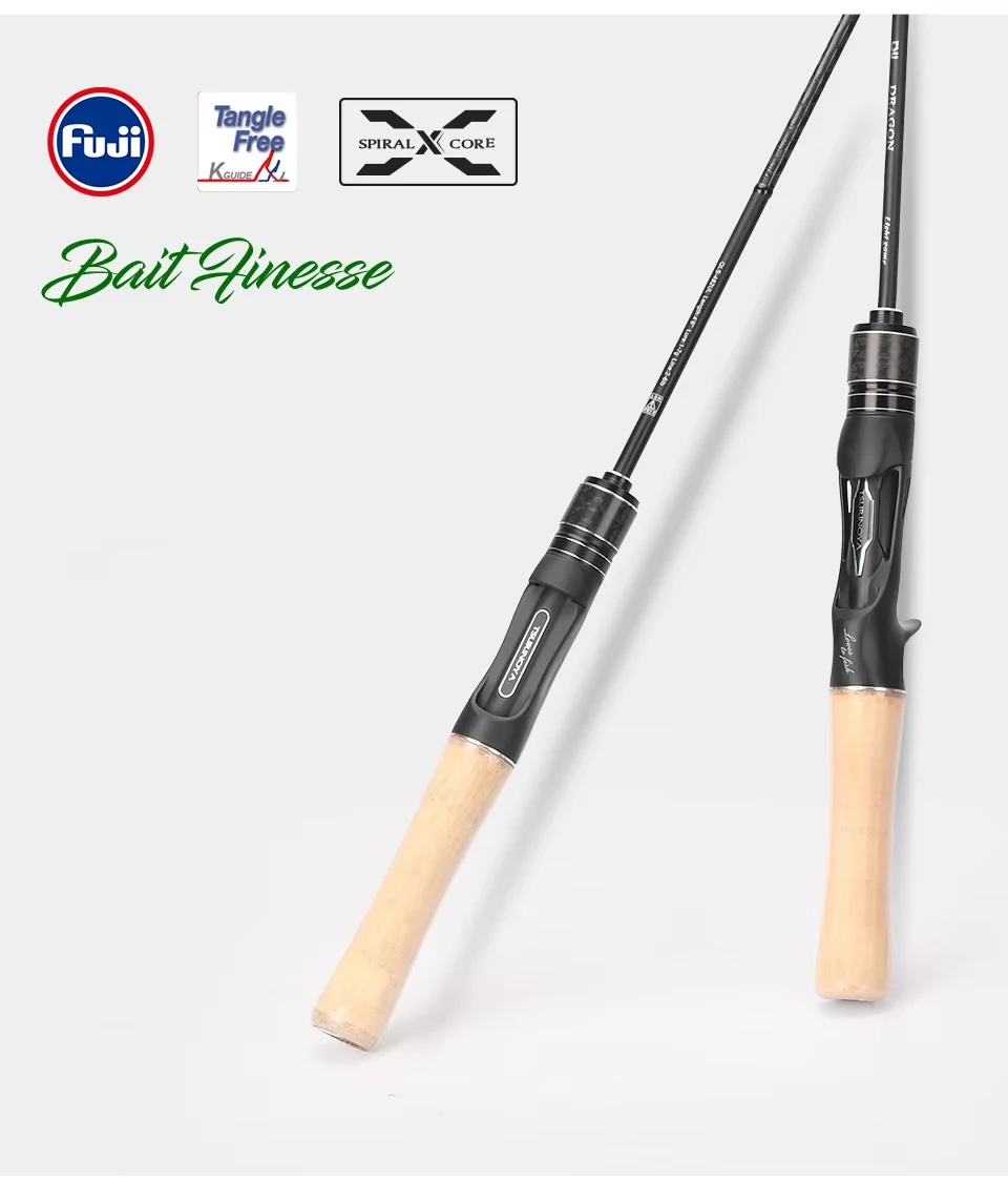 TSURINOYA Light Game Spinning Fishing Rod DRAGON 1.6m 1.8m UL Power Fast Action FUJI Guide Light Game Trout Ajing Stream Rod