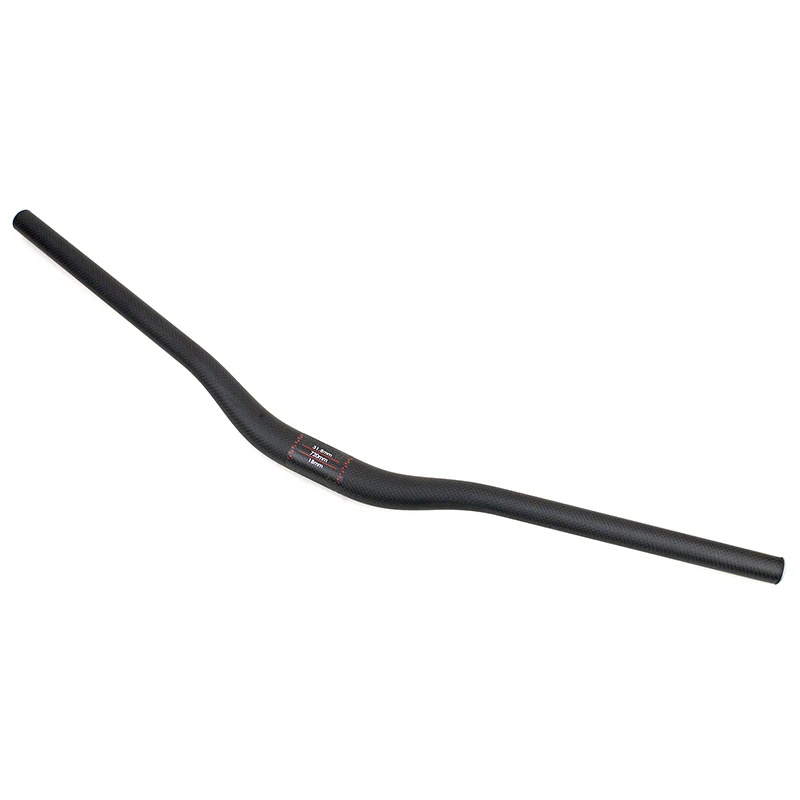 Brand New Climbing Mountain bike MTB 3K Full Carbon Fibre Bicycle Handlebar carbon bar 90mm rise 25mm Backsweep 31.8x660-760mm