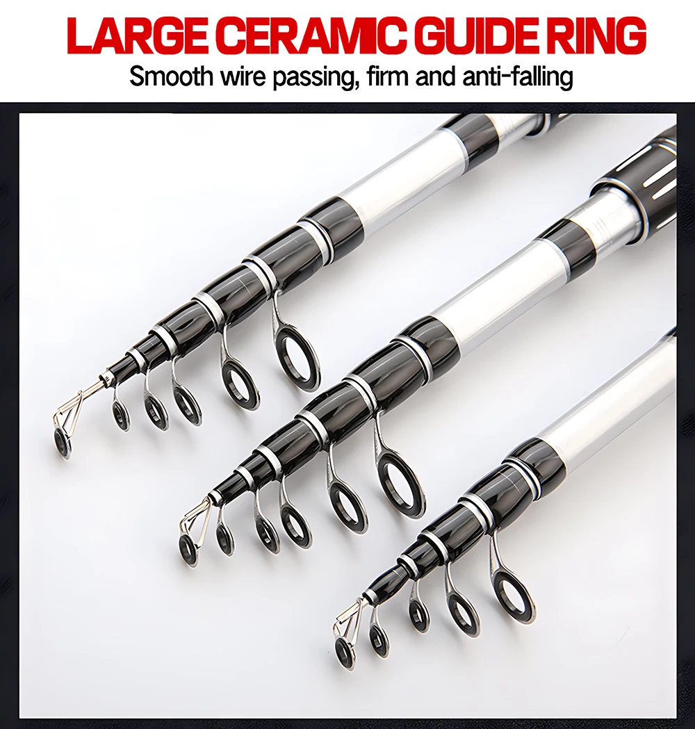 Telescopic Short Lure Fishing Rod 1.5/1.8/2.1/2.4M and Baitcasting Reel 5.2:1 /7.2:1 Combo Portable Travel Fishing Kit for Carp