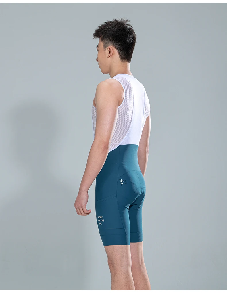 INBIKE Men's Cycling Bib Shorts Solid Color Mountain Bike Shorts High-end Outdoor Breathable Cycling Tights UV Protection