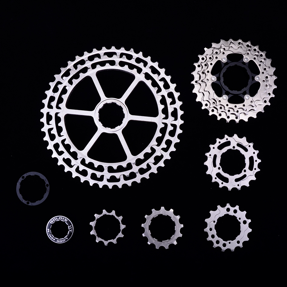SUNSHINE Ultra Light Mountain Bike Bicycle Cassette Aluminum Alloy Hollow CNC Machining 11/12Speed HG Compatible with SHIMANO