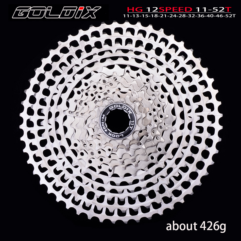SUNSHINE Ultra Light Mountain Bike Bicycle Cassette Aluminum Alloy Hollow CNC Machining 11/12Speed HG Compatible with SHIMANO