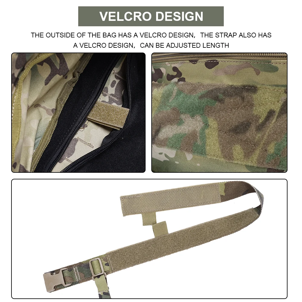 Tactical Flatpack MOLLE Backpack Expandable Bag DIY Hook&Loop Knapsack Integrate with Hunting Vest Plate Carrier Micro Chest Rig