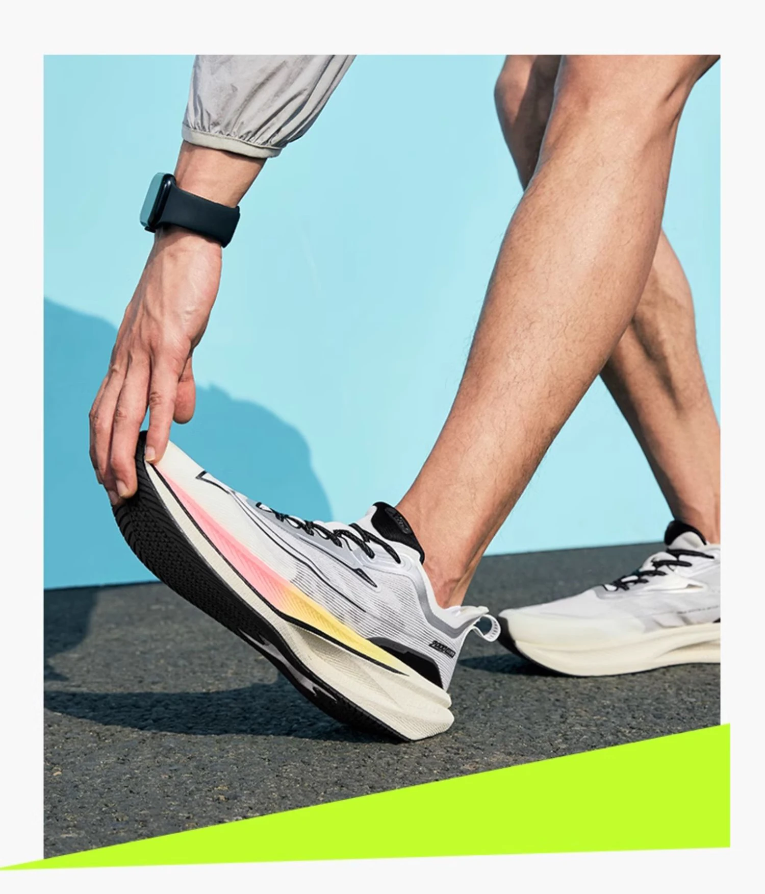 Xtep 2000KM 2.0 Running Shoes Men Summer Professional TPU Shock Absorption Sneakers 876219110043(suggest half size down)
