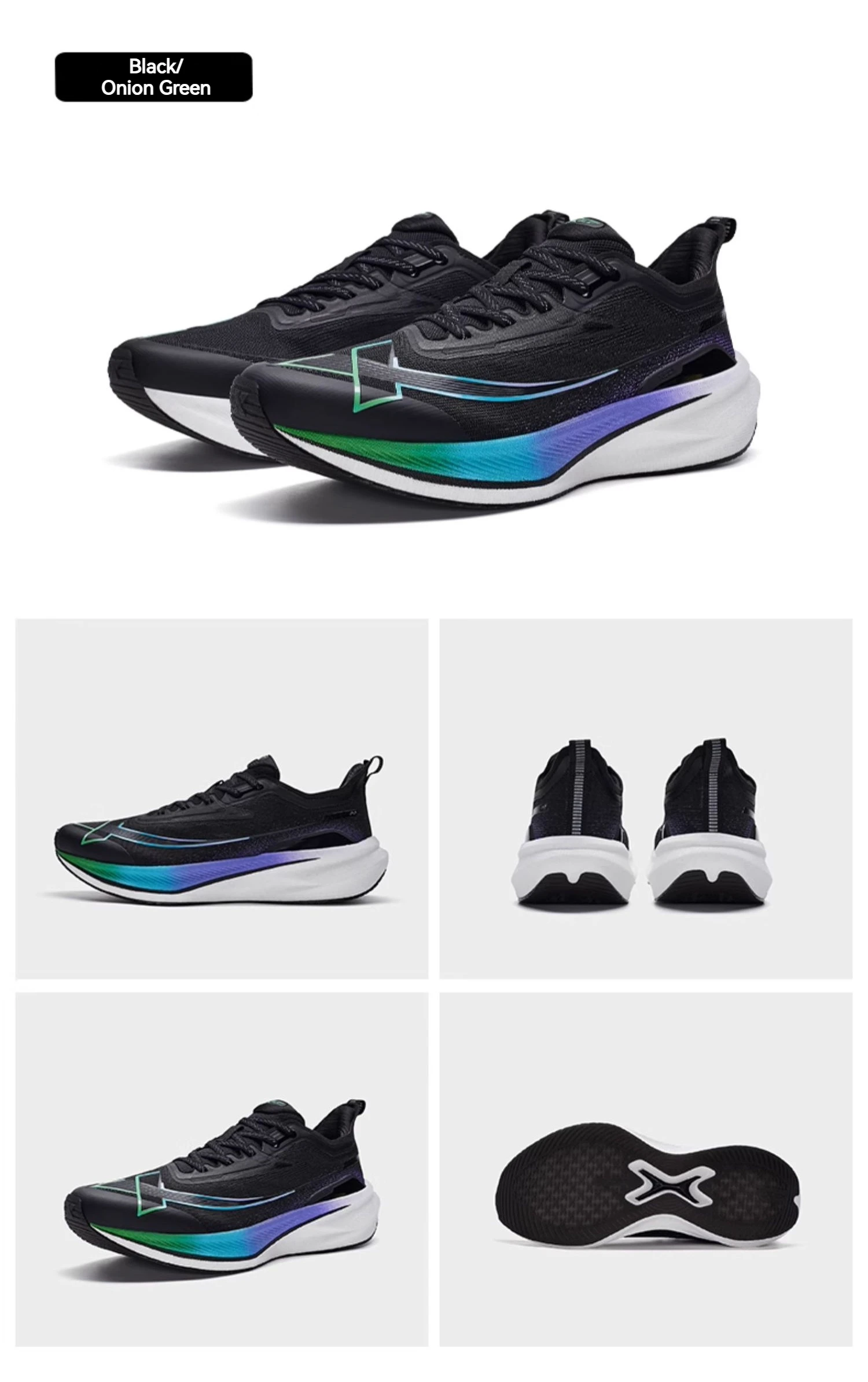 Xtep 2000KM 2.0 Running Shoes Men Summer Professional TPU Shock Absorption Sneakers 876219110043(suggest half size down)
