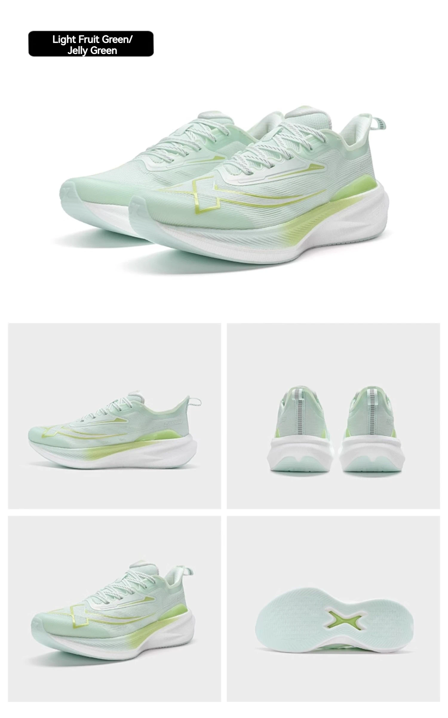 Xtep 2000KM 2.0 Running Shoes Men Summer Professional TPU Shock Absorption Sneakers 876219110043(suggest half size down)