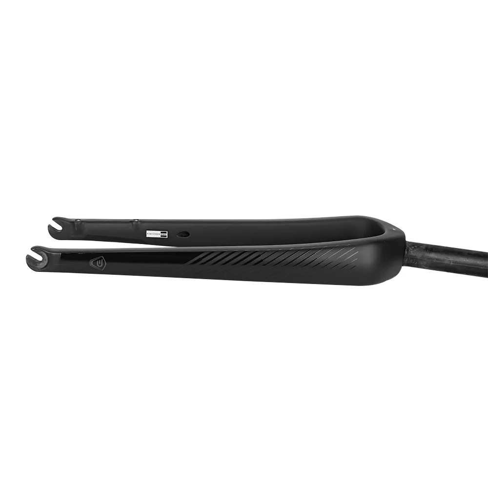 DODICI-Carbon Fiber Road Bike Straight Gravel Fork, Carbon Fiber, Barrel Shaft, Quick Release, 700C * 55C