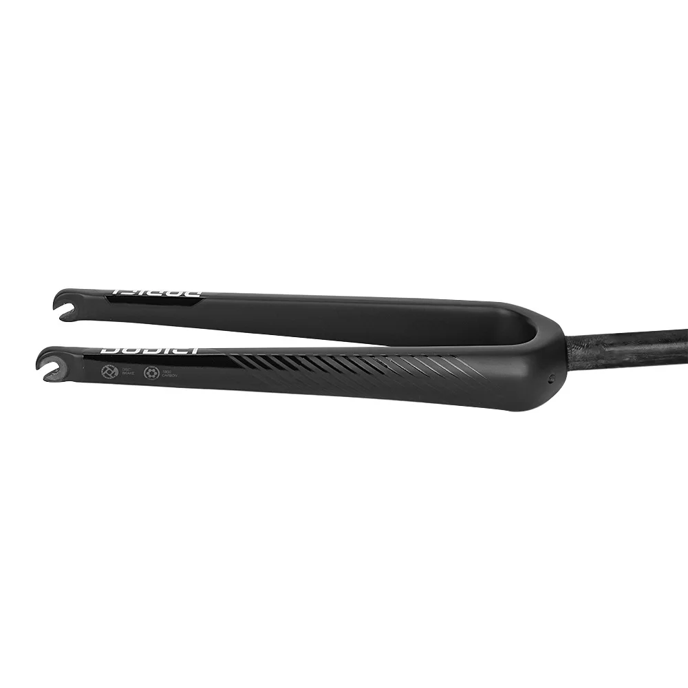 DODICI-Carbon Fiber Road Bike Straight Gravel Fork, Carbon Fiber, Barrel Shaft, Quick Release, 700C * 55C