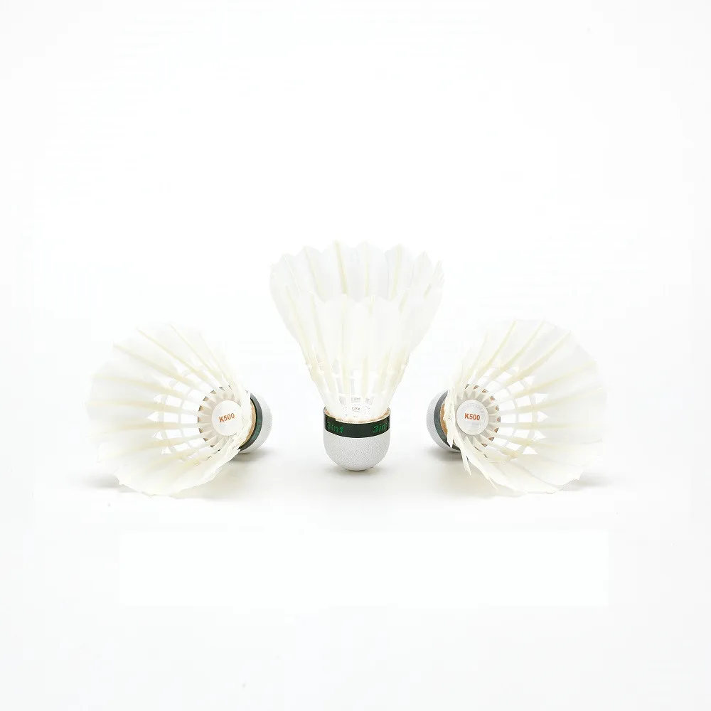 96Pcs/lot Kawasaki King Kong 500 Badminton Goose Feather Shuttlecock Speed 77 Durable Badminton Ball for Training Exercise