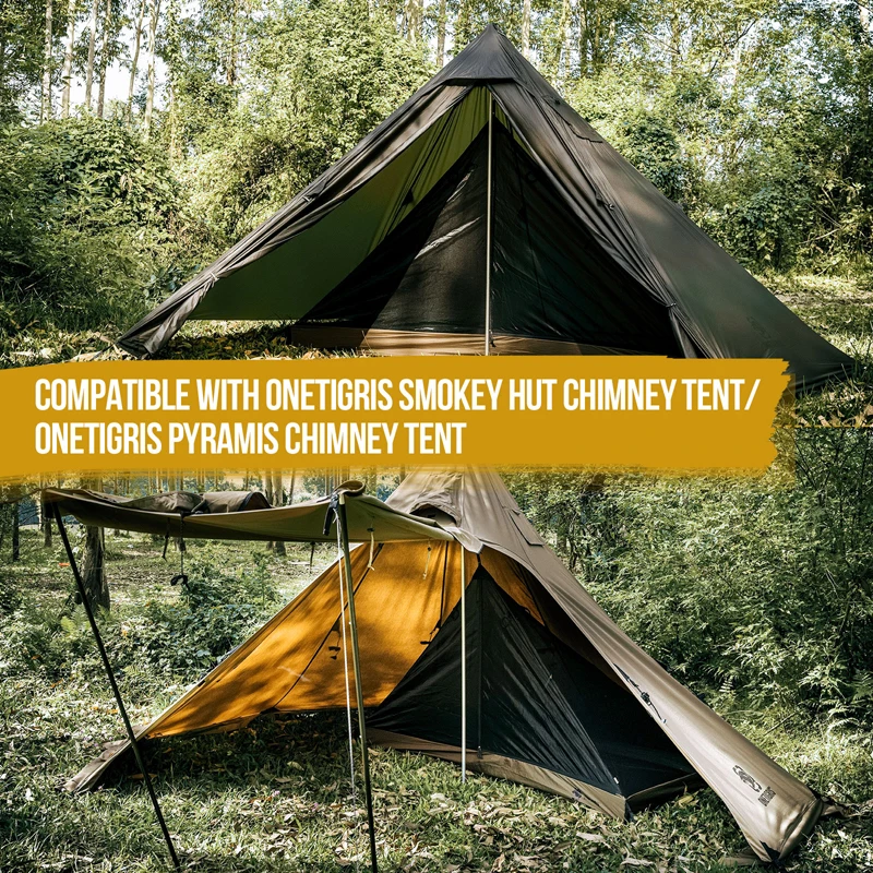 OneTigris 1-Person Mesh Inner Tent Camping Shelter with Waterproofed Tent Bathtub Floor for Tents Tarps Backpacking Hiking
