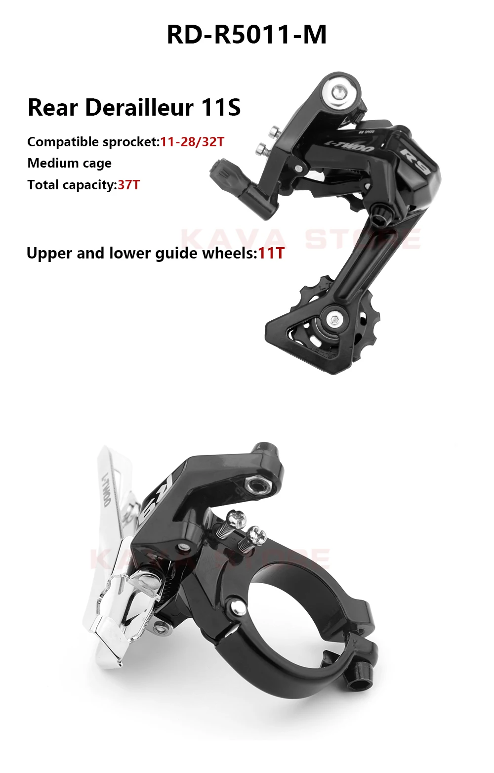 LTWOO R9 2x11 Speed Road Bike Derailleurs 22S FD + RD + X11 Chain + SUNSHINE Cassettes 11V Groupset with for R7000 R5800