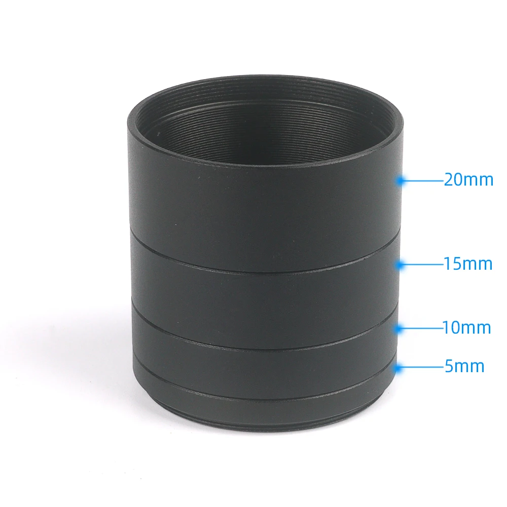 EYSDON M48x0.75 Focal Length Extension Tube Kit 5mm 10mm 15mm 20mm For Astronomical Telescope photography T Extending Ring