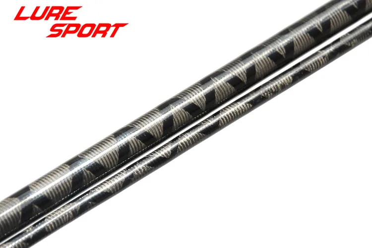 LureSport 2sets/lot 2.28m 2.4M X Cross Carbon Rod Blank 2sections/set H Power Rod Building Component Repair Pole DIY
