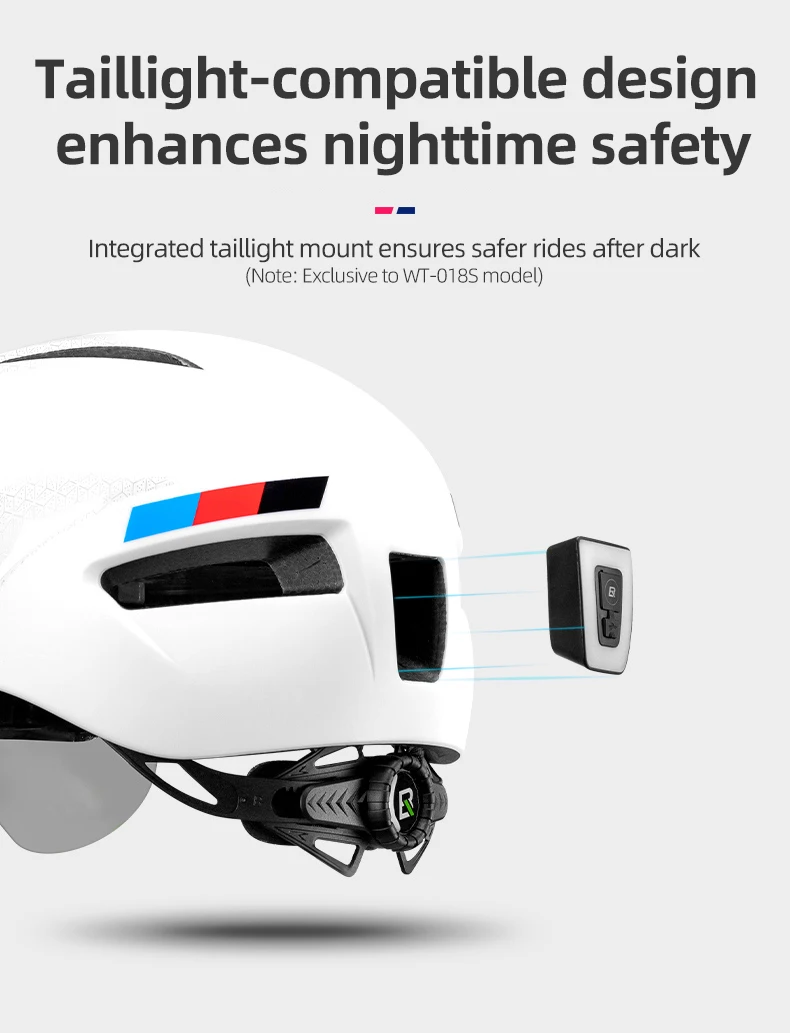 ROCKBROS Bike Goggle Helmet Men EPS Integrally-molded Breathable Cycling Visor Lens Helmets MTB Road Safe Bike Helmet