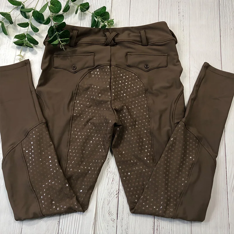MXLLINA Western Full Seat Grip Woman Riding Tights Silicone Horseback Leggings Equestrian Riding Pants Breeches Clothes