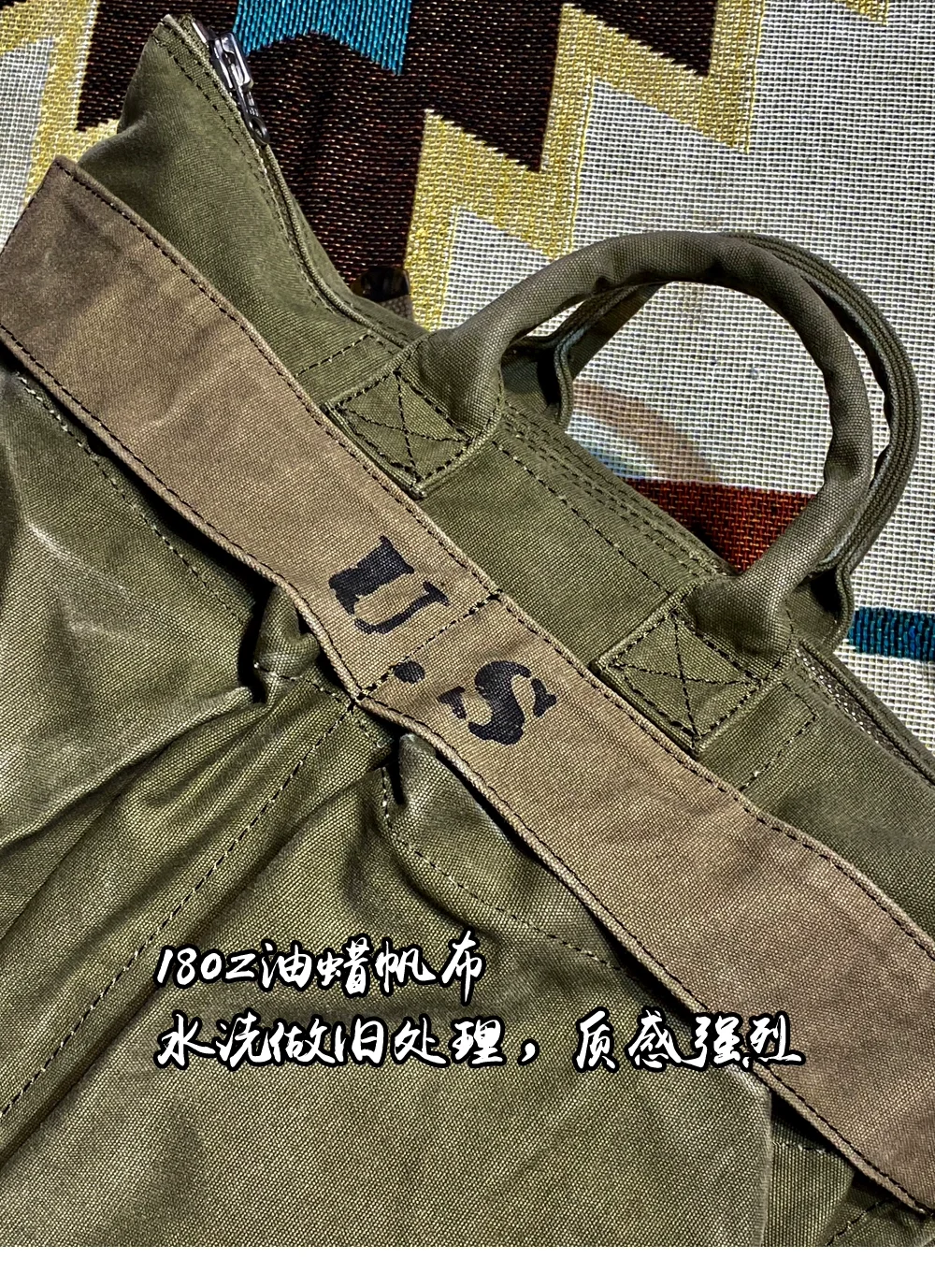 Travel Commuter Oil Wax Canvas Pilot Handbag Backpack Men Women Outdoor Trekking Hiking Climbing Camping Riding Rackpack