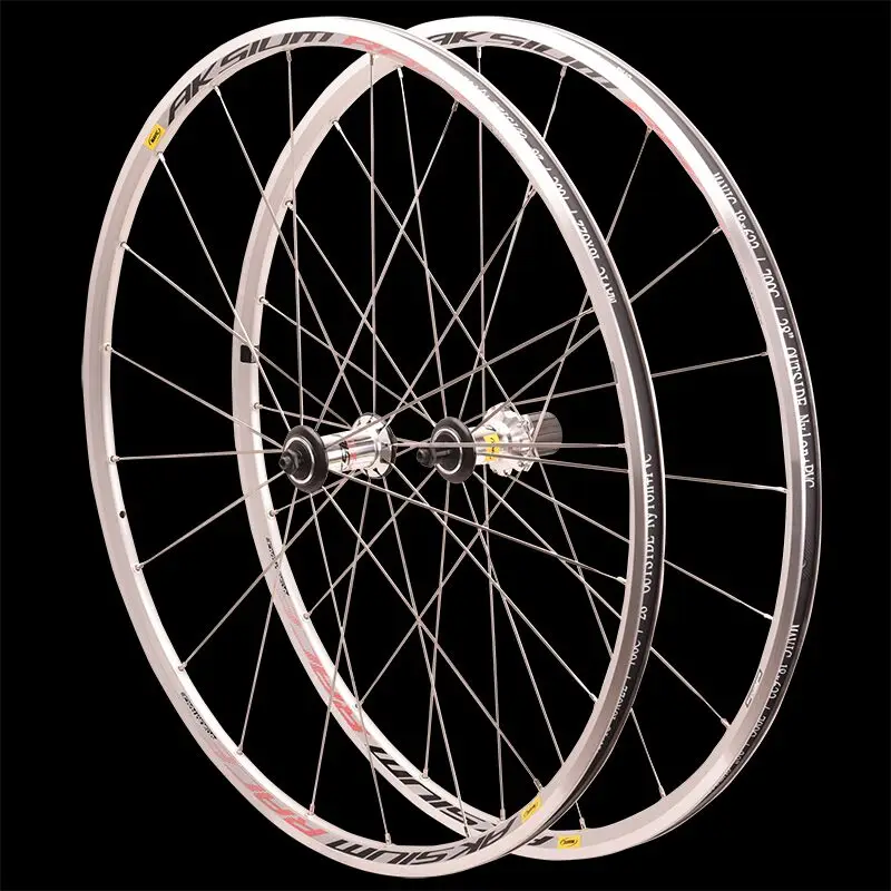 New Aksium Racing Road Bike Wheel 700c Aluminum Alloy Wheelset 6061 Bike Rim Brake for 8/9/10/11s QRM FTS-L
