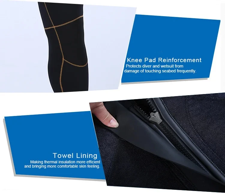 5mm Men's Wetsuit Thicken Long Sleeve Diving Clothing Sub Fishing Neoprene Surf Snorkeling Swimwear Sailing Suit Beach Equipment
