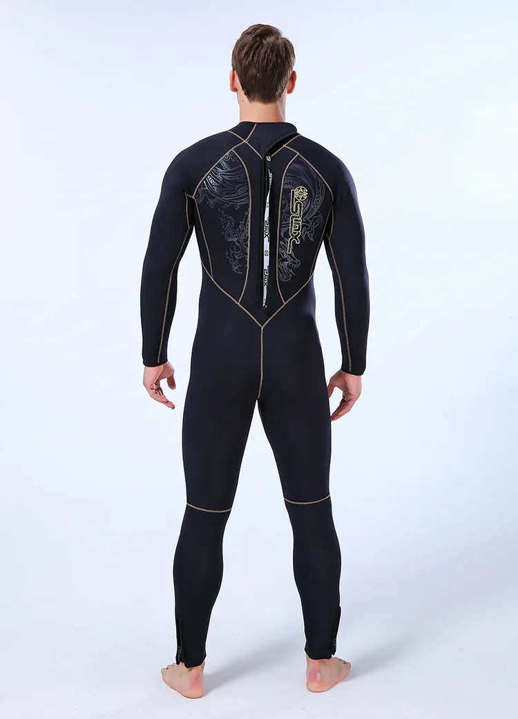 5mm Men's Wetsuit Thicken Long Sleeve Diving Clothing Sub Fishing Neoprene Surf Snorkeling Swimwear Sailing Suit Beach Equipment