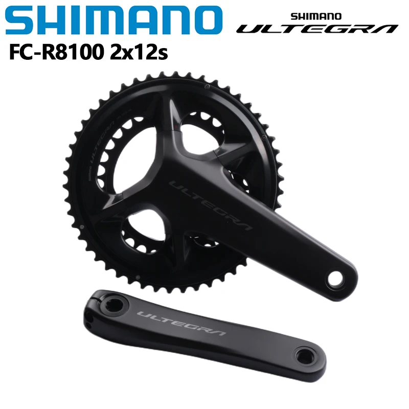 Shimano ULTEGRA R8100 Crankset 2x12s Road Bicycle 165mm 170mm 172.5mm 50-34T 52-36T Hollow Integrated Speed Crank For Road Bike