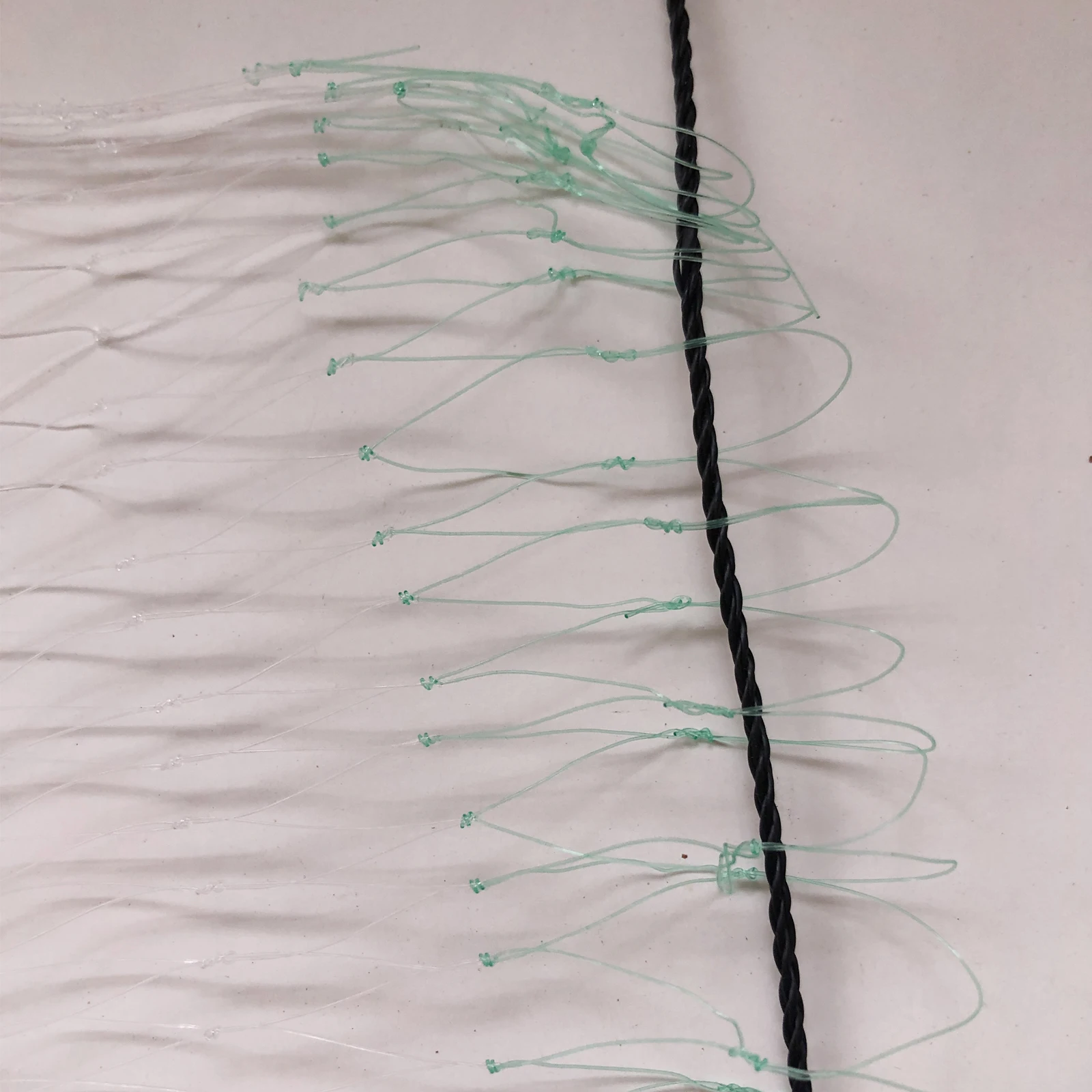 0.18MM-0.35MM Line Semi-Finished Product Fishing Net Depth 48md Network Length 95m Nylon Monofilament Mesh Cloth Trap for Fish