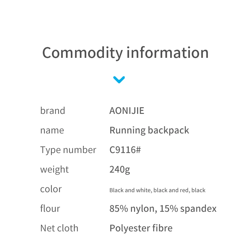 AONIJIE C9116 Unisex 10L Sports Running Backpack Lightweight Off-Road Hydration Pack Vest Hiking Rucksack
