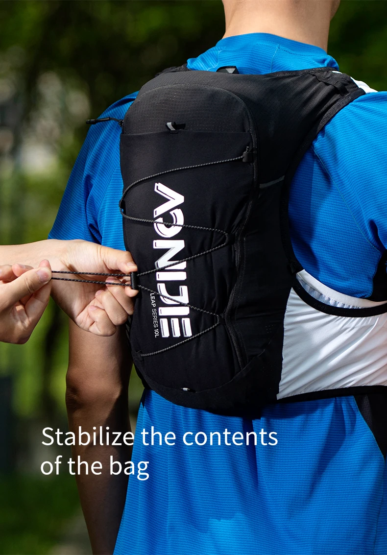 AONIJIE C9116 Unisex 10L Sports Running Backpack Lightweight Off-Road Hydration Pack Vest Hiking Rucksack