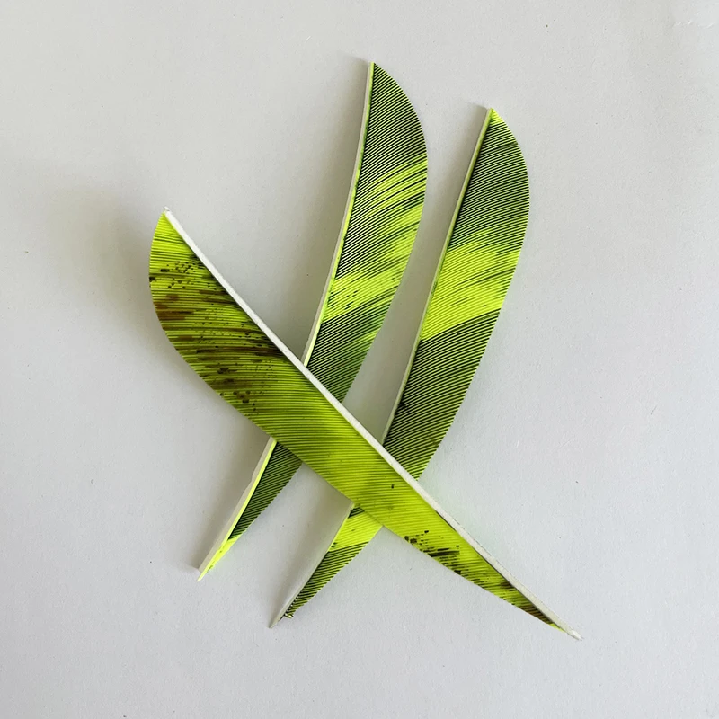50 Pcs 4" Parabolic Camo Arrow Feathers Fletching Right Wing Archery Fletches 4 Inch For Hunting Bow Accessories