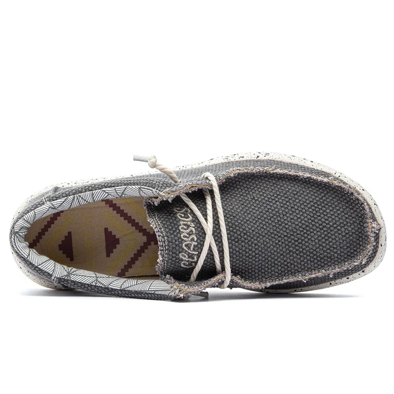 Men's Lightweight Comfortable Casual Canvas Slip-On Loafers with Soft Sole – Great for Walking and Traveling