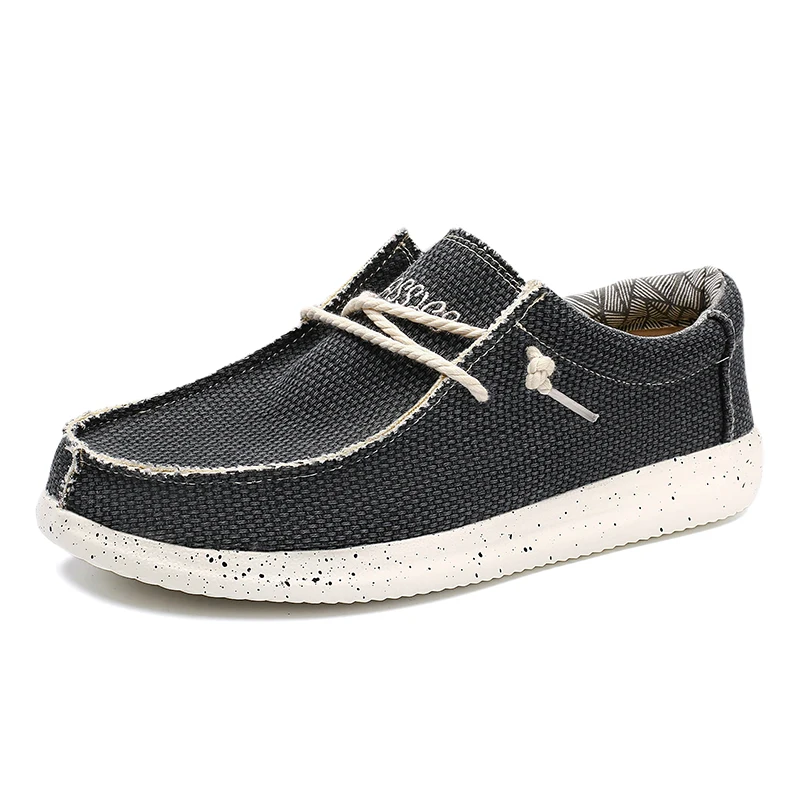 Men's Lightweight Comfortable Casual Canvas Slip-On Loafers with Soft Sole – Great for Walking and Traveling