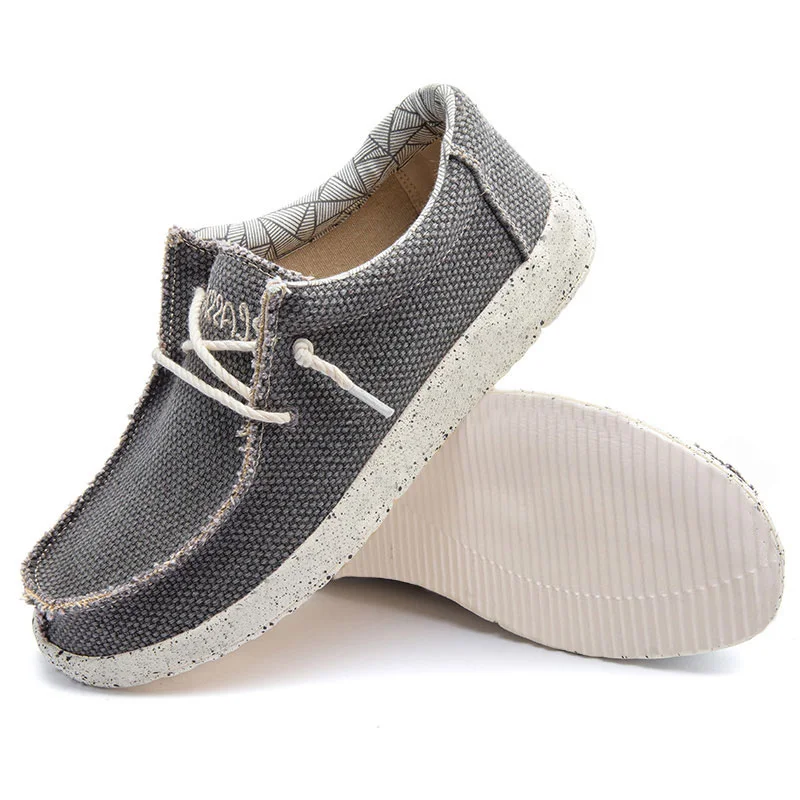Men's Lightweight Comfortable Casual Canvas Slip-On Loafers with Soft Sole – Great for Walking and Traveling