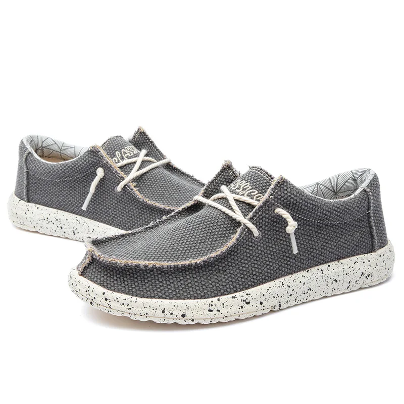 Men's Lightweight Comfortable Casual Canvas Slip-On Loafers with Soft Sole – Great for Walking and Traveling