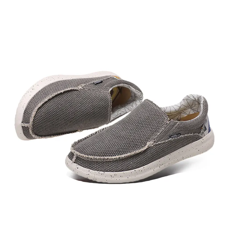 Men's Lightweight Comfortable Casual Canvas Slip-On Loafers with Soft Sole – Great for Walking and Traveling