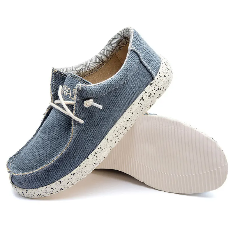 Men's Lightweight Comfortable Casual Canvas Slip-On Loafers with Soft Sole – Great for Walking and Traveling