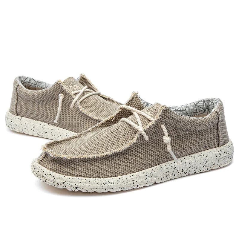 Men's Lightweight Comfortable Casual Canvas Slip-On Loafers with Soft Sole – Great for Walking and Traveling