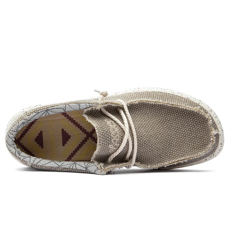 Men's Lightweight Comfortable Casual Canvas Slip-On Loafers with Soft Sole – Great for Walking and Traveling