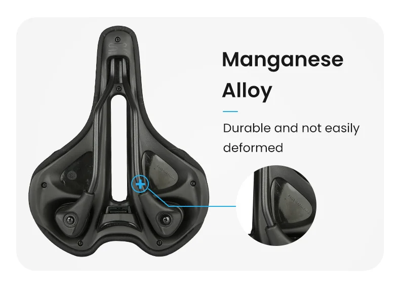 SR Bicycle Seat Saddle MTB Road Bike Saddles PU Mountain Bike Racing Saddle Breathable Shockproof Soft Silica Gel Seat Cushion