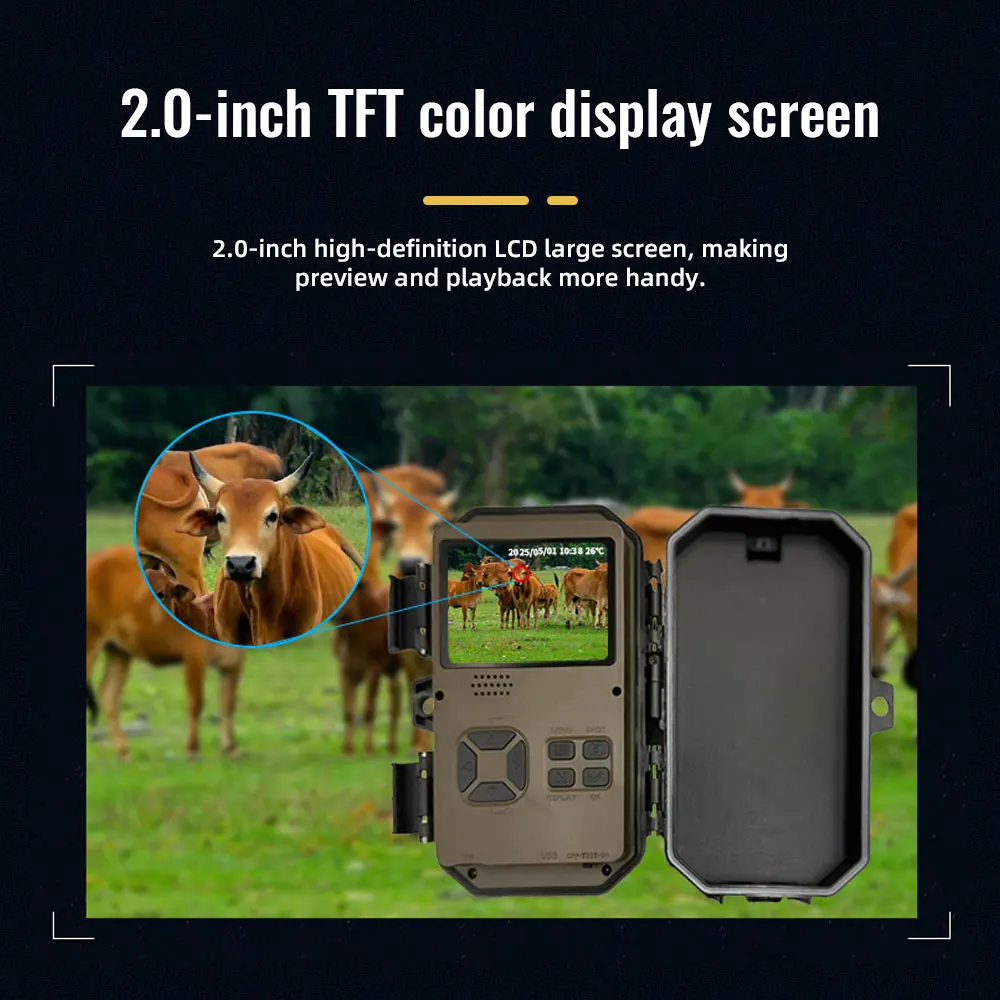 Hunting Trail Camera 16MP 1080P 940nm Infrared Night Vision Motion Activated Trigger Security Cam Outdoor Wildlife Photo Traps