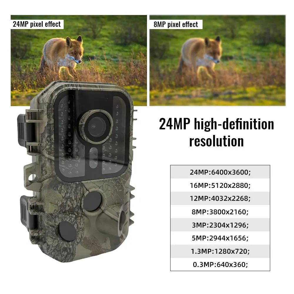 Hunting Trail Camera 16MP 1080P 940nm Infrared Night Vision Motion Activated Trigger Security Cam Outdoor Wildlife Photo Traps