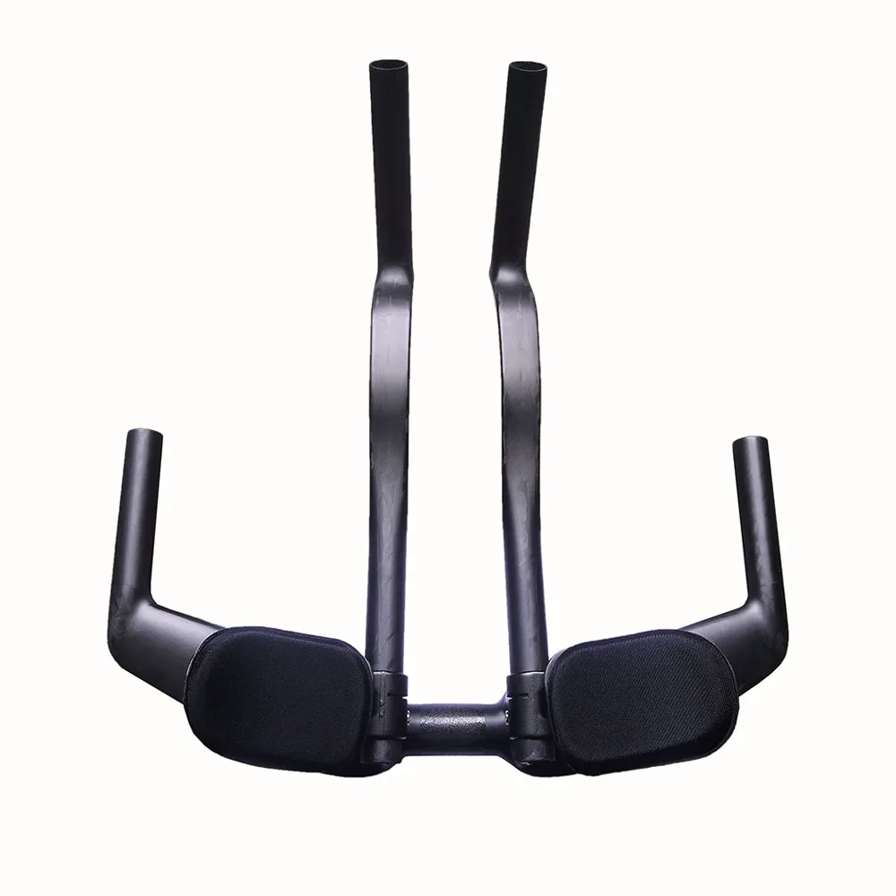 Road Bicycle NEW Carbon Fiber Bicycle Rest TT Handlebar Clip on Aero Bars Handlebar Extension Triathlon Time Trial Cycling Parts